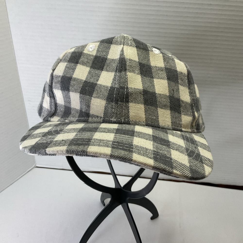 Cocus Pocus Buffalo Check Gray Plaid Adult Strap Back Cap‎ Hat
